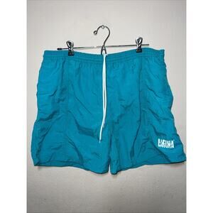 Laguna VTG 80s/90 Boarder Swim Shorts Mens L 36-38 Teal Surfer Beach Tropical